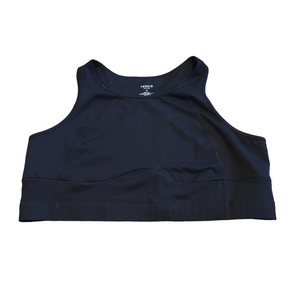 Torrid Athletic Hiking Yoga Walking Working Out Razor Back Black Sports Bra 5 - Picture 1 of 4